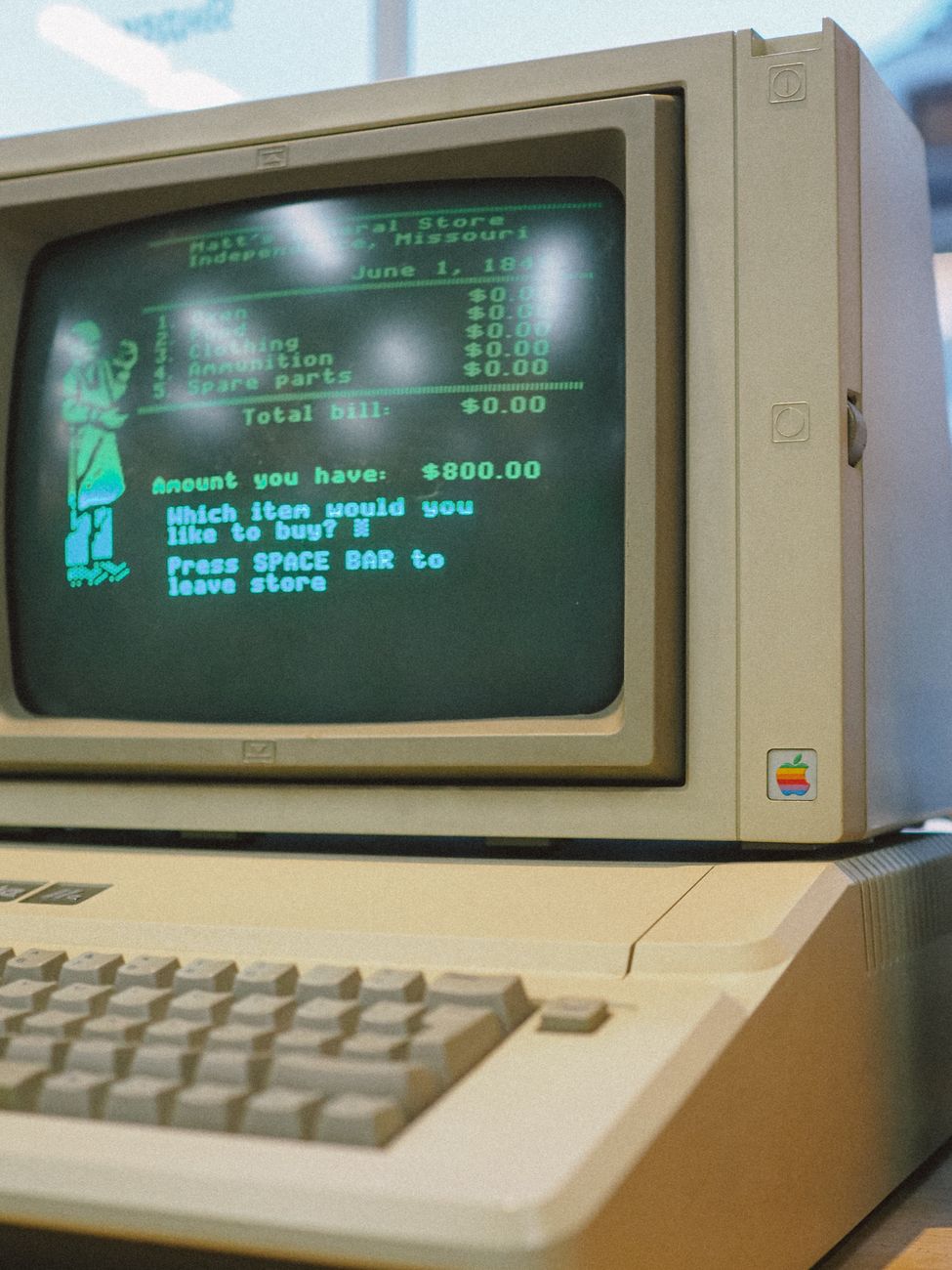 Écran CRT de gaming de près